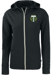 Cutter and Buck Portland Timbers Womens Black Daybreak Light Weight Jacket