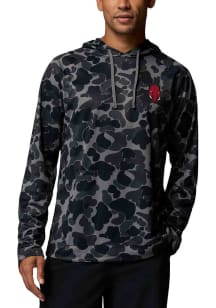 Columbia Arkansas Razorbacks Mens Black Wild Cast Camp Hoodie Long Sleeve Lightweight Hoodie