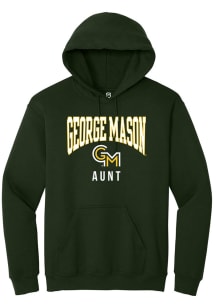 Summit Sportswear George Mason University Mens Green Aunt Long Sleeve Hoodie