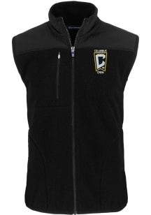 Cutter and Buck Columbus Crew Mens Black Cascade Sherpa Sleeveless Jacket