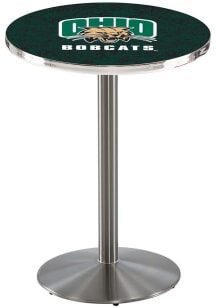 Ohio Bobcats Stainless Round Base Pub Table