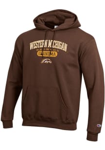 Champion Western Michigan Broncos Mens Brown Pill Box Grandma Powerblend Long Sleeve Hoodie