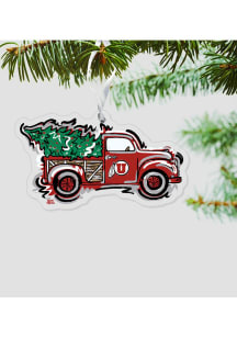 Utah Utes Truck Ornament - Red