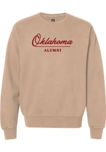 Summit Sportswear Oklahoma Sooners Womens White Alumni Crew Sweatshirt