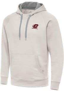 Antigua Central Michigan Chippewas Mens White Victory Long Sleeve Hoodie