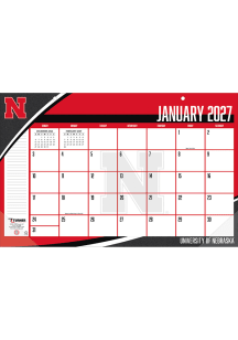 Nebraska Cornhuskers 2027 17x11 Desk Pad Calendar