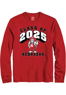 Summit Sportswear Nebraska Cornhuskers Red Class of 2025 Long Sleeve T Shirt