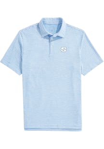 Vineyard Vines North Carolina Tar Heels Mens Light Blue Sankaty Short Sleeve Fashion Polo
