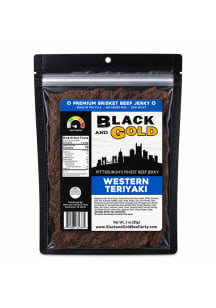 Pittsburgh Black & Gold Jerky Western Teriyaki 3oz Snack