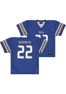 Kelvin Washington  Campus Ink Tulsa Golden Hurricane Royal Blue NIL Football Jersey