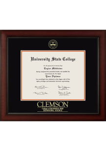Clemson Tigers Embossed Paxton College of Business Diploma Frame - Black