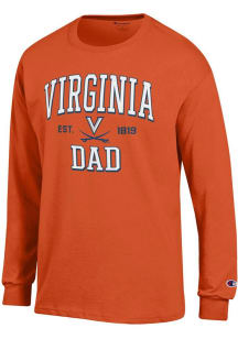 Champion Virginia Cavaliers Orange Est Date Dad Jersey Long Sleeve T Shirt