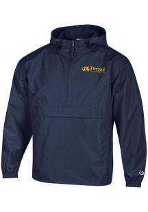 Champion Drexel Dragons Mens Navy Blue Packable Pullover Jackets
