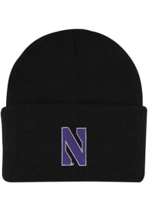 LogoFit Northwestern Wildcats North Pole Baby Knit Hat - Black