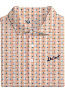 Onward Reserve Chicago Cubs Mens Blue Custom Team Print Short Sleeve Fashion Polo