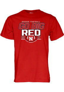 Blue 84 Nebraska Cornhuskers Red Football Beat Cincinnati Score Short Sleeve T Shirt