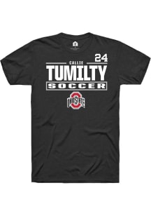 Callie Tumilty Ohio State Buckeyes Black NIL Stacked Box Short Sleeve Player T Shirt