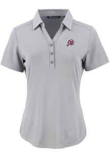 Cutter and Buck Utah Utes Womens Ash Forge Eco Polo Short Sleeve Polo Shirt