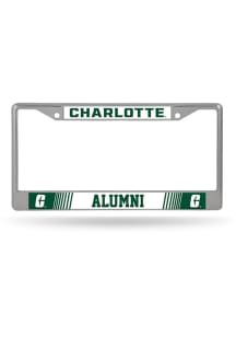 UNCC 49ers Alumni Chrome License Plate Frame - Silver