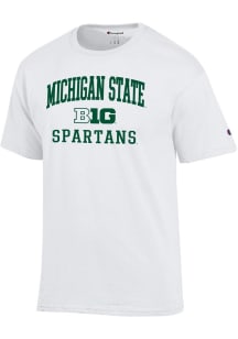 Champion Michigan State Spartans White Big Ten Jersey Short Sleeve T Shirt
