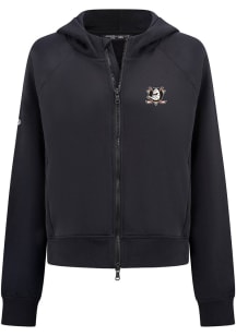 Levelwear Anaheim Ducks Womens Black Judd 3D Embroidered Patch Long Sleeve Full Zip Jacket