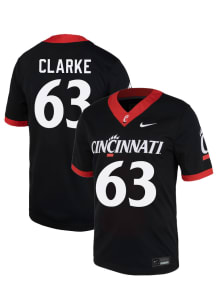 Zac Clarke  Nike Cincinnati Bearcats Black NIL Name And Number Football Jersey