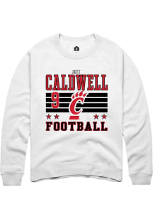 Jeff Caldwell Cincinnati Bearcats Mens White Football NIL Striped Player Crew