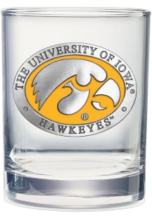 Iowa Hawkeyes Color Rock Glass - Black