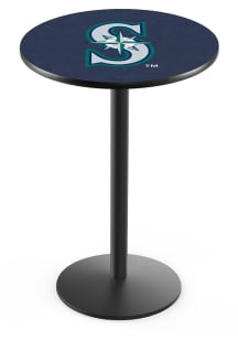 Seattle Mariners Black Round Base Pub Table