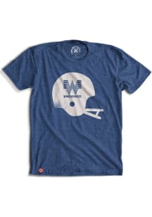Texas Blue Helmet Short Sleeve Fashion T Shirt