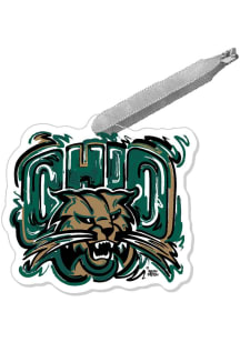 Ohio Bobcats Justin Patton Logo Ornament - Green