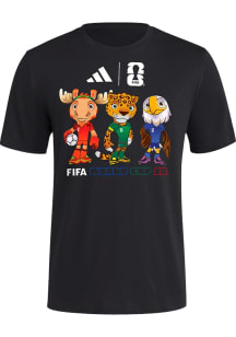 Adidas FIFA Black Mascot Short Sleeve T Shirt