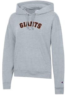 Champion San Francisco Giants Womens Grey Powerblend Hooded Sweatshirt