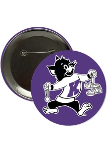 K-State Wildcats 3" Track Varsity Willie Button - Purple