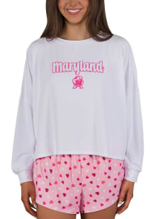 Concepts Sport Maryland Terrapins Womens Pink Lyric PJ Set