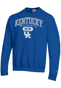 Champion Kentucky Wildcats Mens Blue Pill Box Mom Powerblend Long Sleeve Crew Sweatshirt