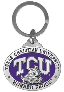 TCU Horned Frogs Metal Keychain - Purple