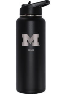Michigan Wolverines Dad 34oz Stainless Steel Bottle - Black