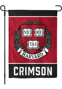 Harvard Crimson 13x18 Veritas Logo Garden Flag - Crimson