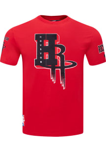 Pro Standard Houston Rockets Red Mash Up Short Sleeve T Shirt