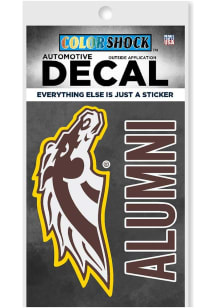 Western Michigan Broncos Alumni Auto Decal - Brown