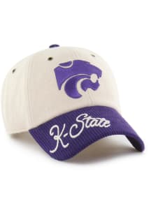 47 K-State Wildcats Natural Rope script Two Tone Clean Up Womens Adjustable Hat