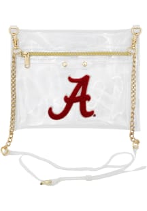 Alabama Crimson Tide Flat Womens Clear Tote