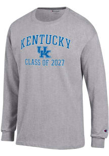 Champion Kentucky Wildcats Grey Font Class of 2027 Jersey Long Sleeve T Shirt