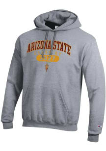 Champion Arizona State Sun Devils Mens Grey Class of 2027 Powerblend Long Sleeve Hoodie