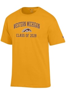 Champion Western Michigan Broncos Gold Class of 2028 Jersey Short Sleeve T Shirt