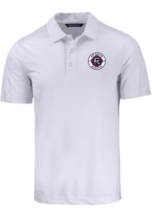Cutter and Buck New England Revolution White Prospect Big and Tall Polo