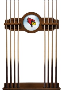 Illinois State Redbirds Solid Wood Cue Rack Pool Table