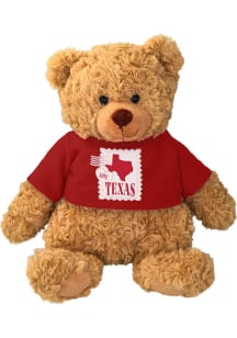 Texas Stamp Bear 9" Plush - Red