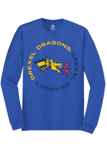 Summit Sportswear Drexel Dragons Blue Circle Long Sleeve T Shirt